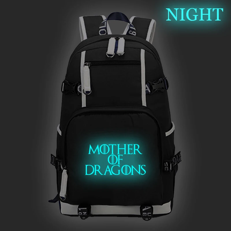 

Game of Thrones Luminous Backpack Teenagers Student Schoolbags School Backpacks Children Kid Travel Backpack Laptop Backpack
