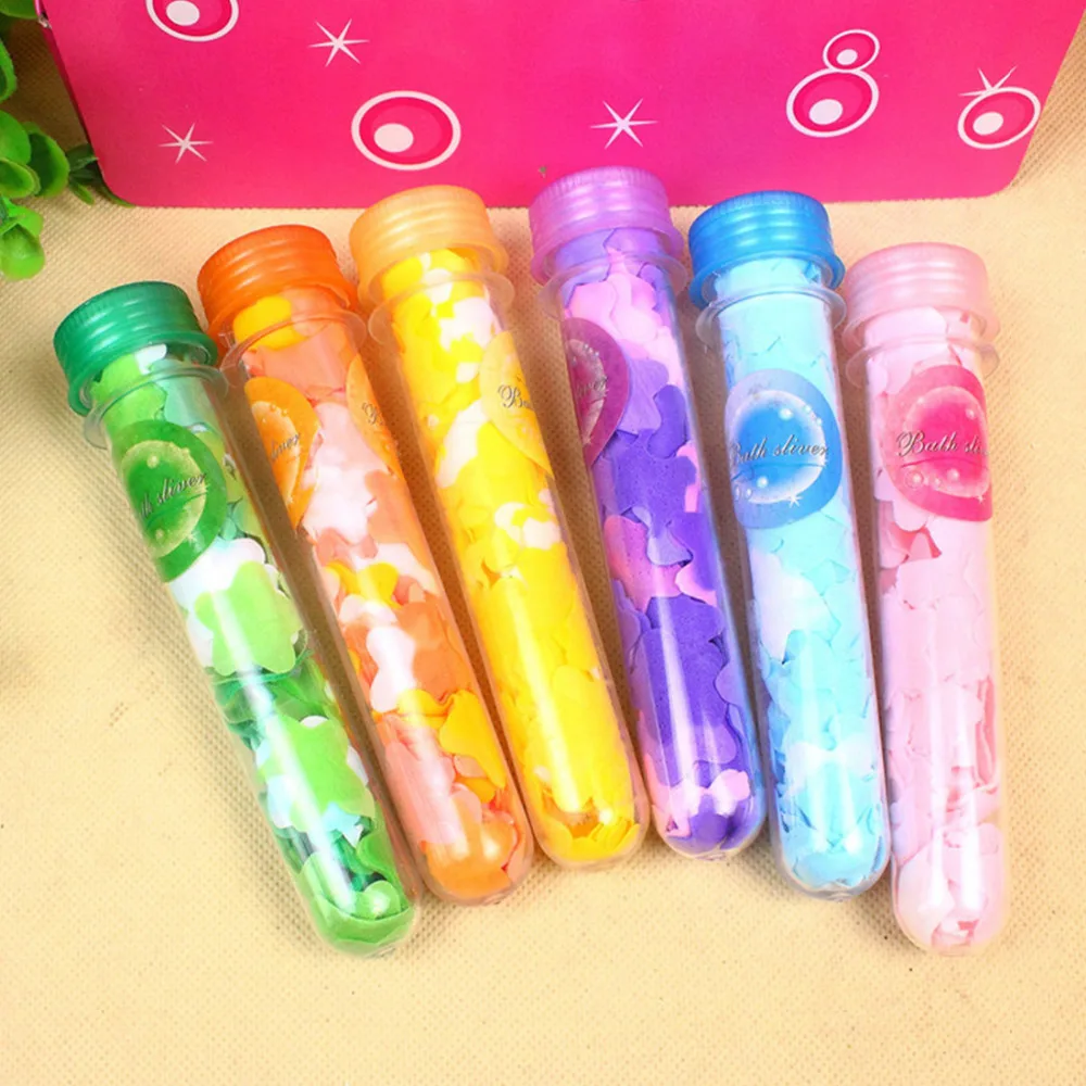 

Tube Portable Petal Soap Flower Shape Fruity Odour for Travel Scented Soap Bath Child Hand Washing Soap Paper 1pc Random Colors