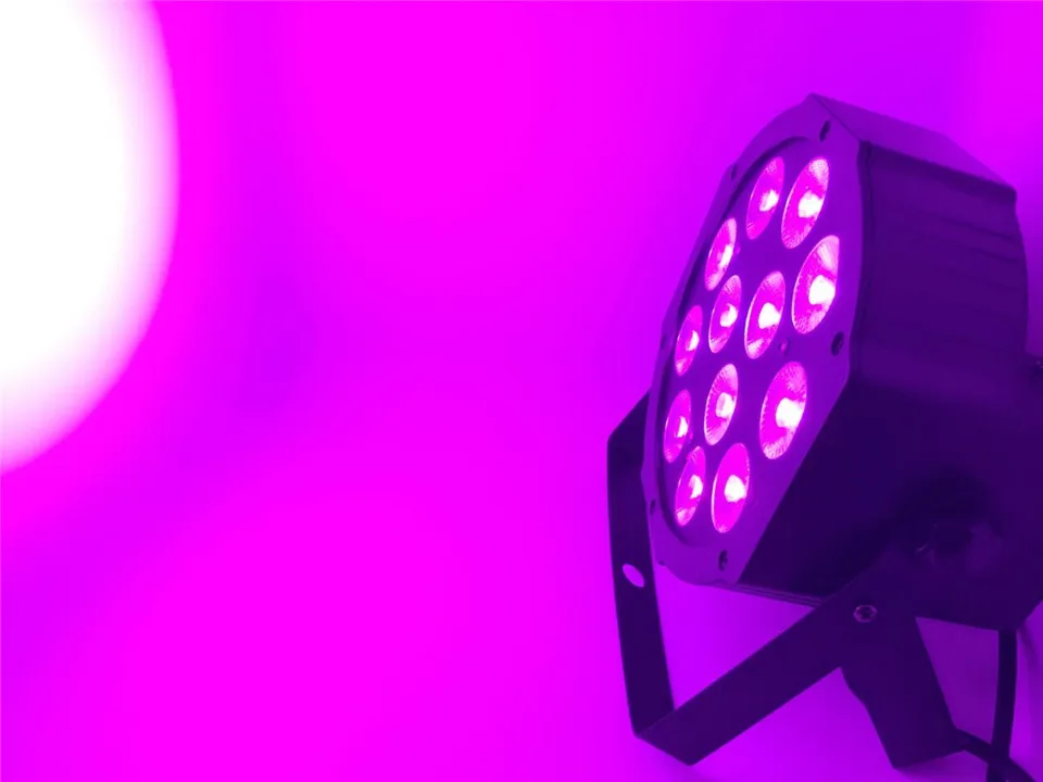 CREE RGBWA UV 12x18 Вт светодиодный плоский светильник SlimPar Quad Luce 6в1 светодиодный DJ сценический светильник dmx luce della lampada 6/10 channes