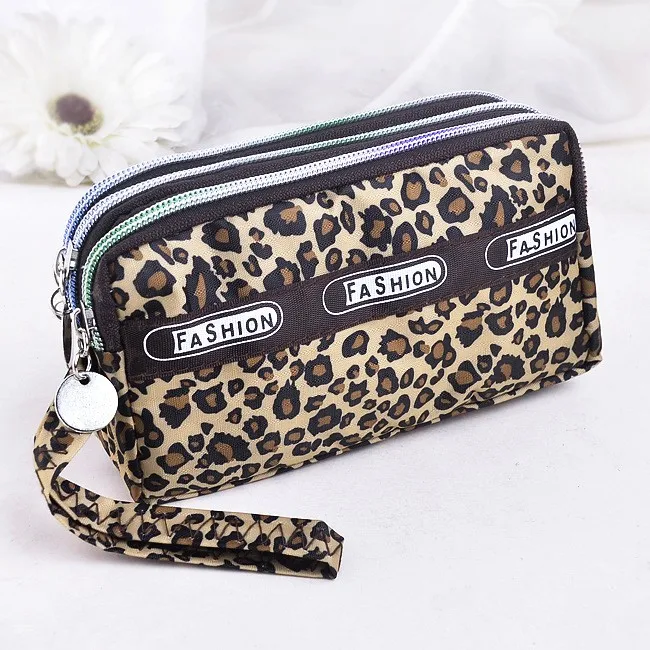 

Zipper Lady Purses Fashion Women Wallet Canvas Fabric Moneybag Floral Heart Coin Purse Wristlet Handbag Girls Wallets Burse Bags