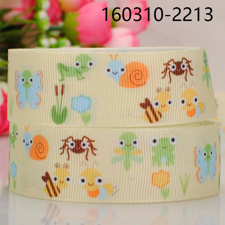 50 ярдов пчелиный напечатанный grosgrain лента, аксессуары для одежды лента для волос «сделай сам» ручной работы
