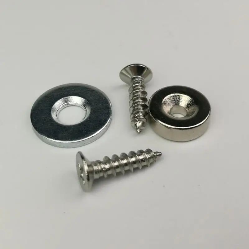 

D12X5mm Neodymium Magnetic holding catch kits N38 Powerful Rare Earth Magnet Cabinet Cupboard Furniture Magnetic Fixture