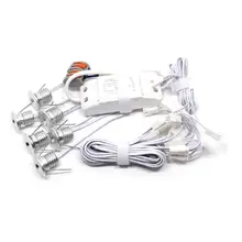 6 шт. Мини светодиодный светильник для шкафа 1 Вт/3 Вт Светодиодный светильник 6 шт./лот AC85-265V мини светодиодный светильник белый или теплый белый RoHS CE