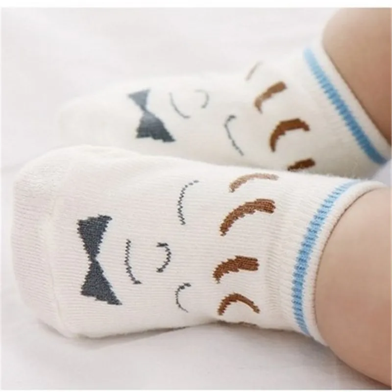 7 Kawaii/хлопковые детские носки детские дышащие носки для мальчиков и девочек, милые Асимметричные нескользящие носки для малышей, 13 стилей подходит для От 1 до 3 лет - Цвет: 7