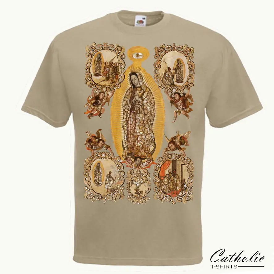 Our Mother of Guadalupe Virgin Mary Lady католическая футболка для христианина крутая