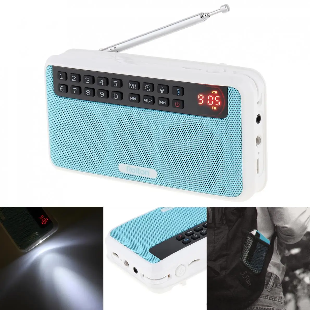 Unparteiisch Rolton E500 Drahtlose Bluetooth Lautsprecher Tragbare Digitale Fm Radio Hifi Stereo Tf Musik-player Mit Led-anzeige Für Pc/ Ipod/telefon Kaufe Eins Radio Bekomme Eins Gratis