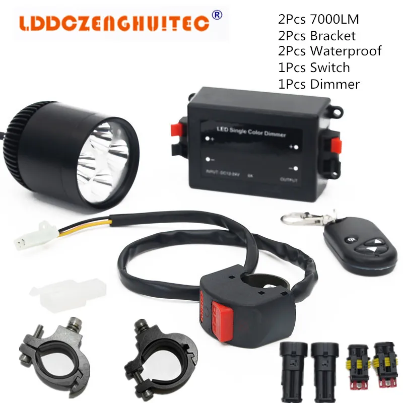 

LDDCZENGHUITEC Black Motorcycle LED 35W Waterproof Driving Headlight Fog Light for BMW Motorcycle, ATV, Car, SUV,Boat,For Harle