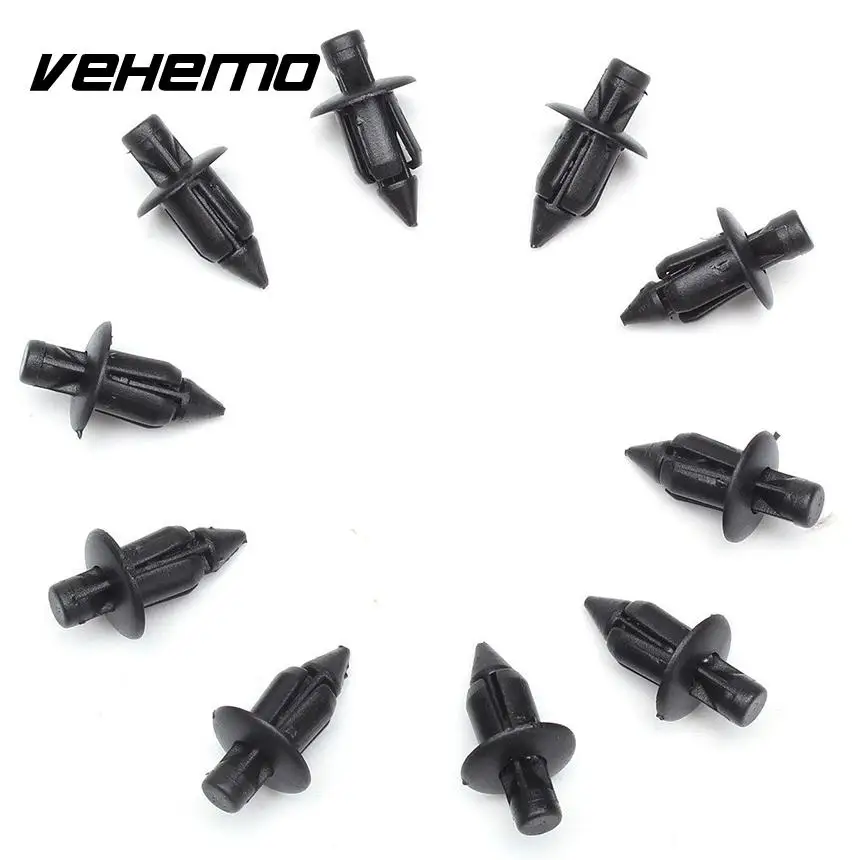 

New 10x Plastic Rivet Motorcycle Fairing Trim Fastener Clips For Honda Yamaha