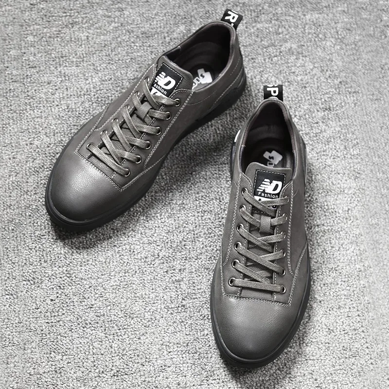 

2019 new top layer leather men's shoes leather men's belt elastic band fashion trend casual shoes special offer genuine