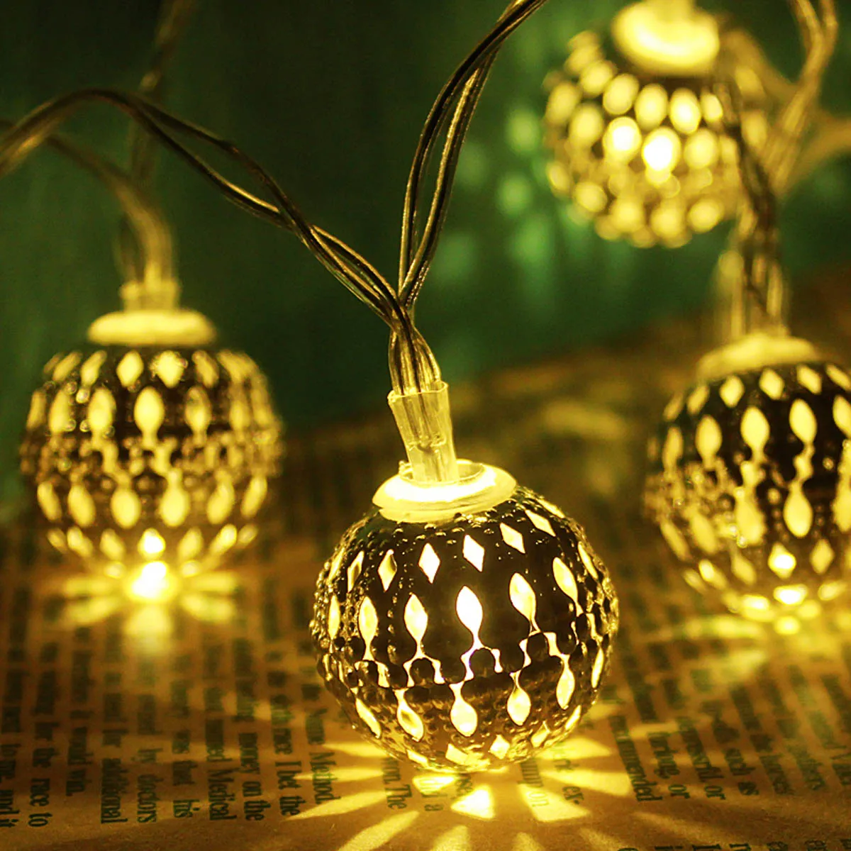 Jiawen 20 LED 5M warm white Christmas Holiday Decoration String Light