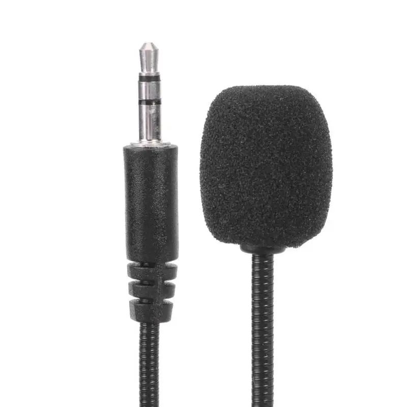 Мобильный телефон мини 3,5 мм Интерфейс Гибкий микрофон стерео микрофон для iOS Android Electret конденсатор с высокой чувствительностью