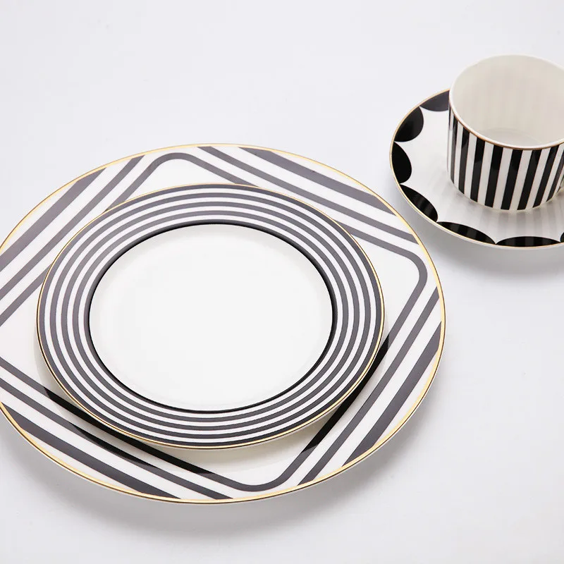Европейский ресторан S tea k Plate послеобеденный чай закуска тарелка керамическая