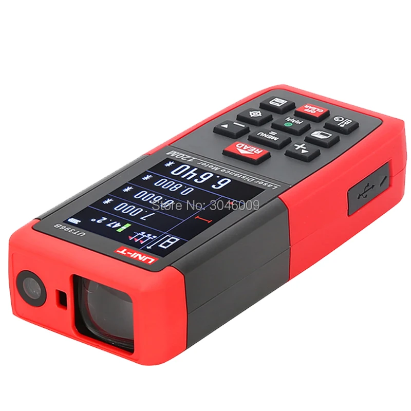  UNI-T UT396B 120M professional color laser range finder electronic level data storage camera auxili