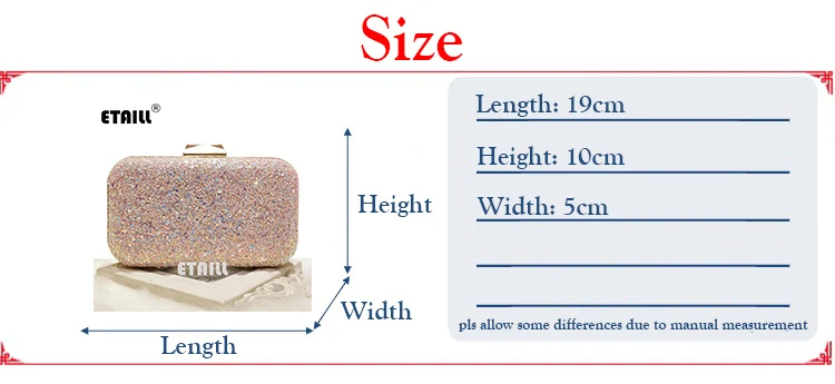 Women Sequins Clutch Handbag Fashion Brand Lady Evening Bag