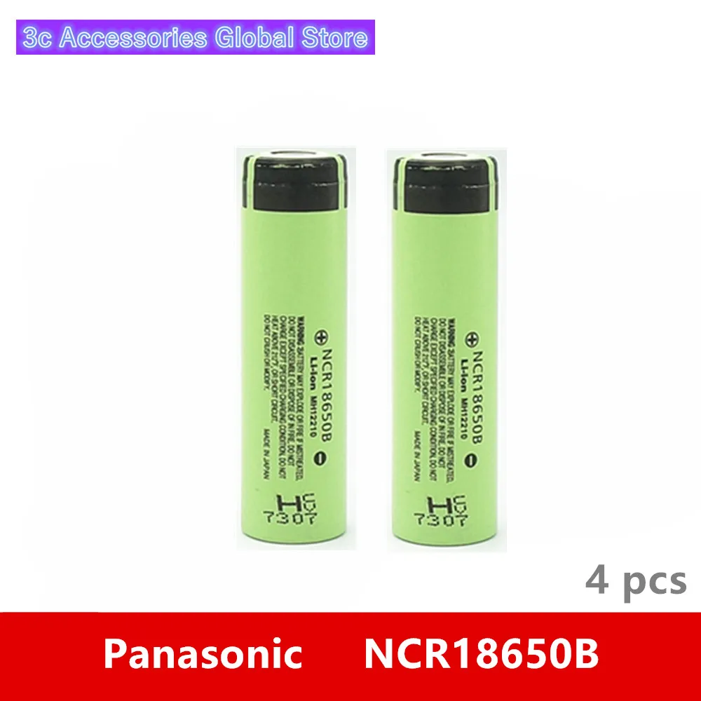 Оригинальная Аккумуляторная батарея для Panasonic NCR18650B 4 шт. 3 7 в 18650 3400 мАч 6 В |