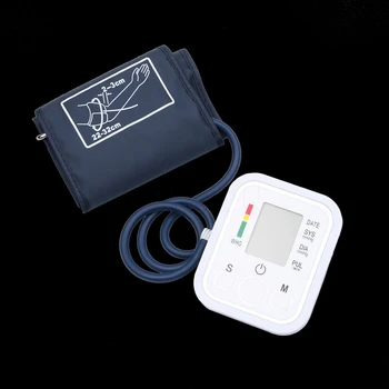 

Arm Blood Pressure Monitor Digital LCD Upper Heart Beat Meter Machine Tonometer for Measuring Automatic Meter Sphygmomanometer
