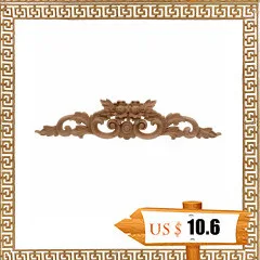 DUO ER Chinese Dragon Wood Carved Decal Corner Appliques Frame Wall Doors Furniture Woodcarving Wedding Decoration Vintage Home Decor