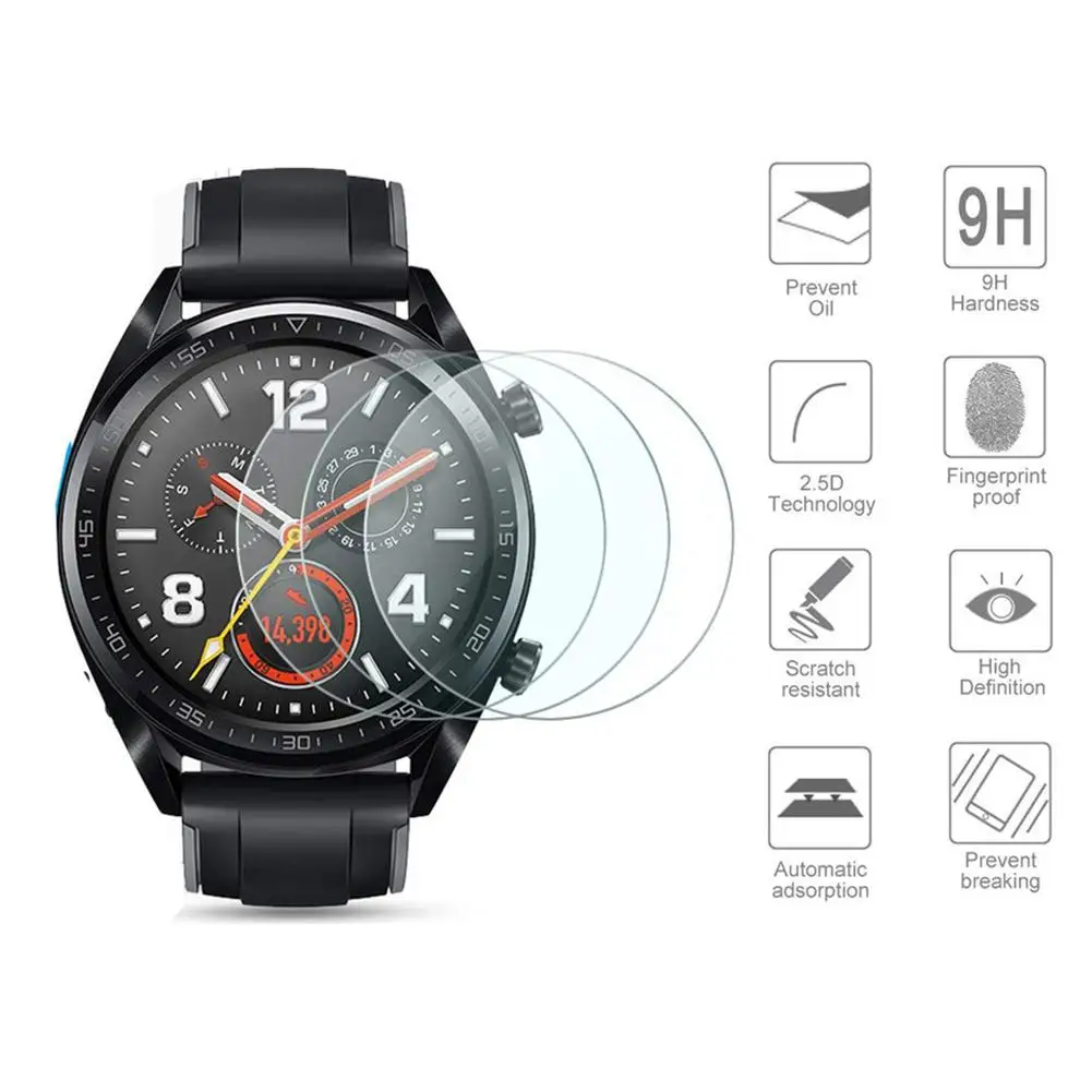 Для huawei Watch GT, пленка из закаленного стекла, смарт-спортивные часы, пленка, Защитная пленка для экрана, защита от взрывов, защита от осколков