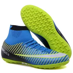 Профессиональный футбол Обувь для футбола Для мужчин Для женщин газоне футбольные бутсы комнатные туфли на резиновой подошве Superfly мини