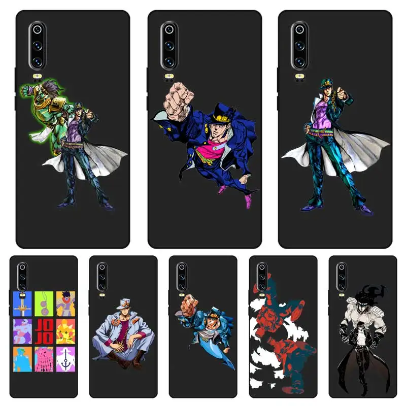 

P104 Jojo Bizarre Adventure Black Silicone Case Cover For Huawei P8 P9 P10 P20 P30 Lite Pro P Smart Plus 2017 2019