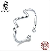 VOROCO,, настоящее 925 пробы, серебряные, винтажные, Лондонский город, кольца для женщин, модные, вечерние, свадебные, роскошные, хорошее ювелирное изделие, подарок BKR474