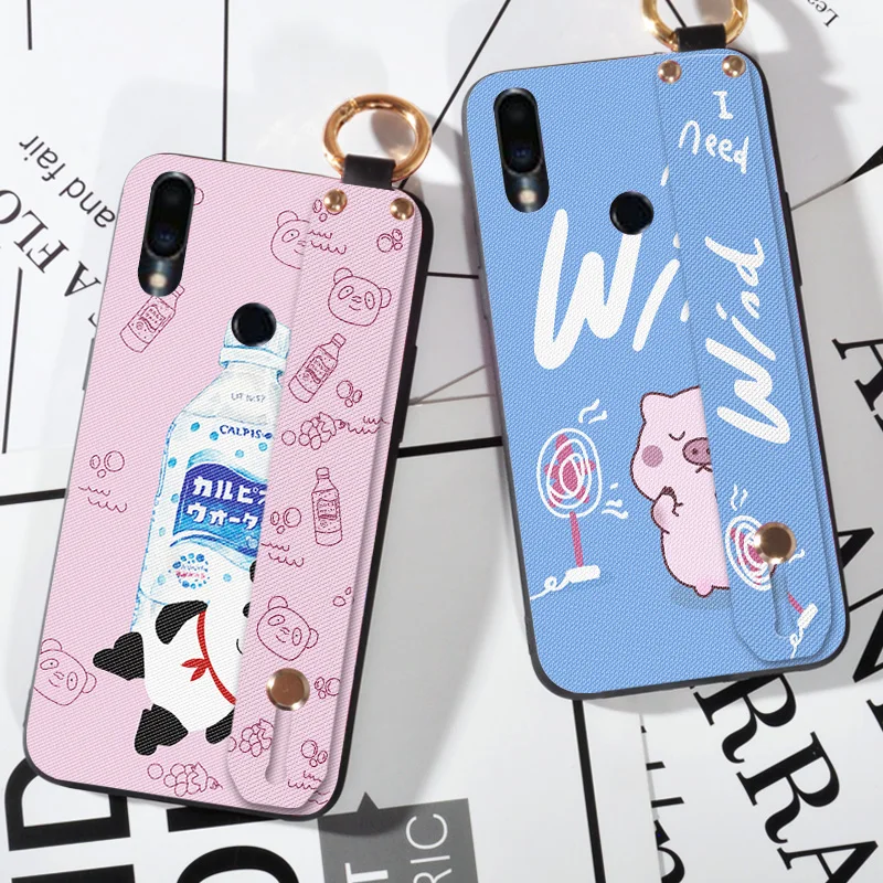 

Wrist Strap Soft TPU Phone Case For Meizu M3 Max M5 M6 M8 M9 Note 9 MX6 Animal Pattern Holder Case For Meizu M3s M5S M6s M5C A5