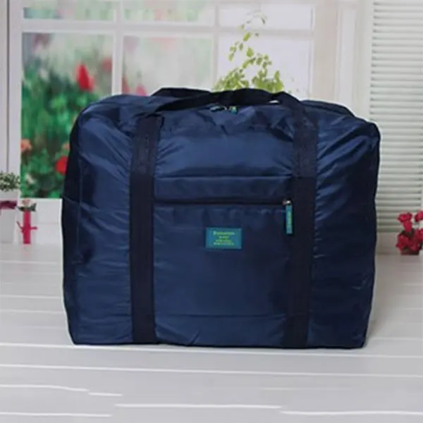 Складная Водонепроницаемая дорожная сумка хранение чемоданов сумка большой емкости сумки на плечо MUG88 - Цвет: navy