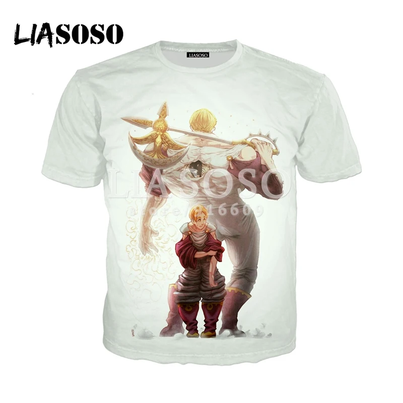 

LIASOSO NEW Anime Nanatsu No Taizai The Seven Deadly Sins 3D Print T shirt/Hoodie/Sweatshirt Hipster Cosplay Unisex tshirt X237