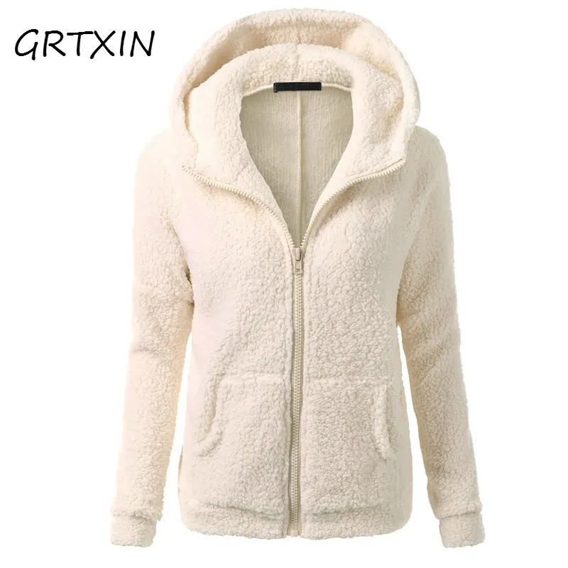 Plus Size Jackets Coats For Women Winter Hooded Zipper