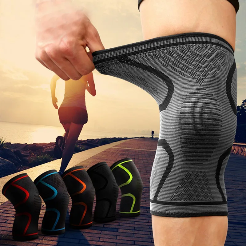 

1PCS Fitness Running Cycling Knee Support Braces Elastic Nylon Compression Knee Pad Sleeve professional Basketball Volleyball
