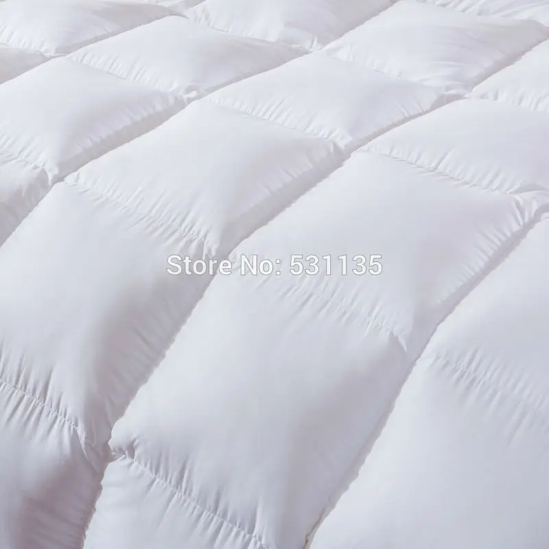 Простое однотонное стеганое зимнее пуховое одеяло, Утиный пух/гусиный пух, одеяло, одеяла, 40 s, хлопковое постельное белье, одеяло queen/King size