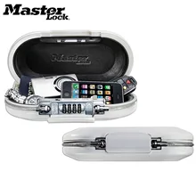 Master Lock Portable Safe Box Password Lock Mini Safes Jewelry Cash Card Phone Storage Boxes Security Strongbox Wire Rope Fixed