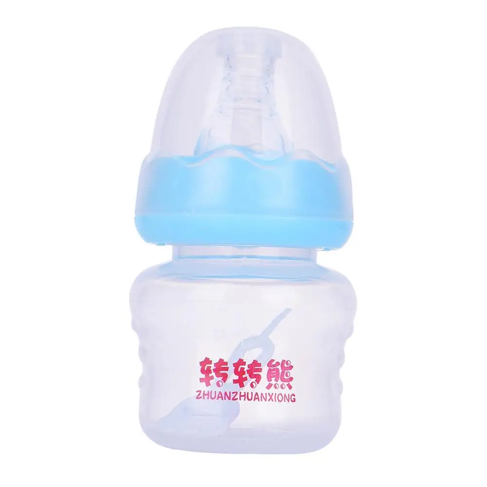 3 цвета 60 мл мини-бутылочка для кормления детей безопасный, не содержит БФА Mamadeira Молочный Сок Фидер Biberones Bebes детская чашка для кормления - Цвет: Blue