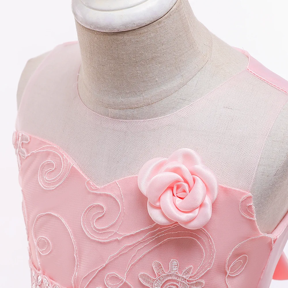 Новинка 2019, фатиновые Бальные платья-пачки для девочек, платья с цветочным узором для девочек на свадьбу, Детские платья для первого