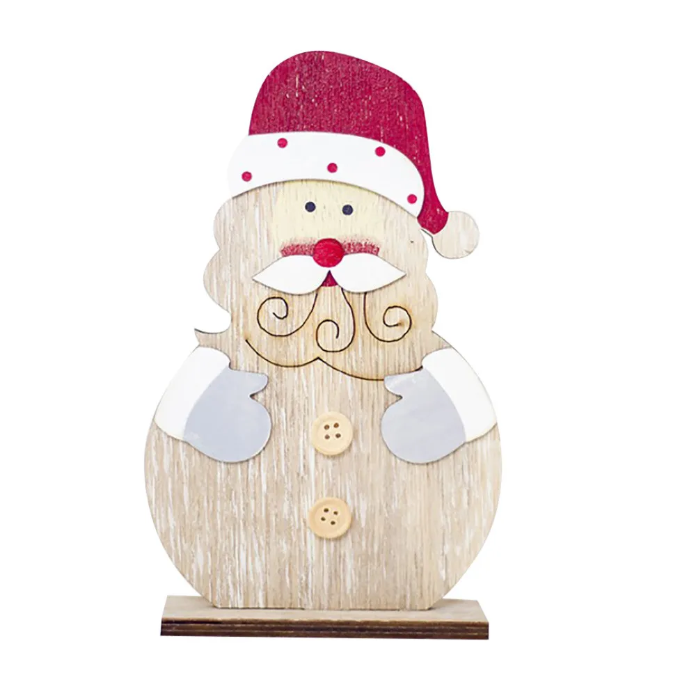 Рождественская подвеска с подвеской в виде снеговика, деревянные формы, рождественские украшения, рождественские подарки, украшения для домашнего окна - Цвет: C