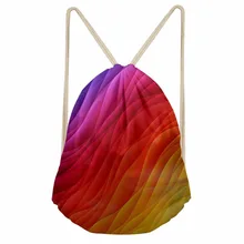 Бесшумные Сумки на шнурке цветные Градуированные фильтры Складные рюкзаки Повседневная сумка для обуви аксессуары для путешествий