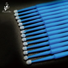 Одноразовые микрощетки для наращивания ресниц ватные палочки для очистки клея аппликатор для щетки палочки для снятия макияжа 100 шт./лот