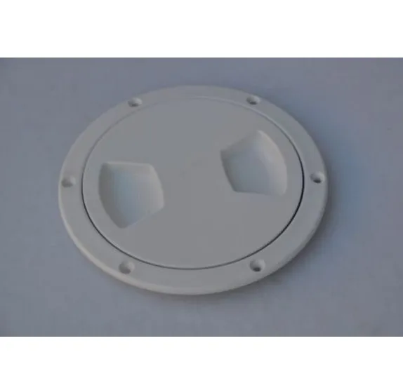 5-1//2 Inch White Pry Up Deck Plate for Boats