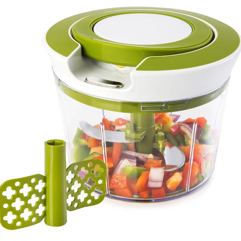 

Quick Pull String Vegetable Chopper Spiral Slicer Powerful Manual Hand Held Chooper/Mixer/Blender for kitchen knife kitchen tool