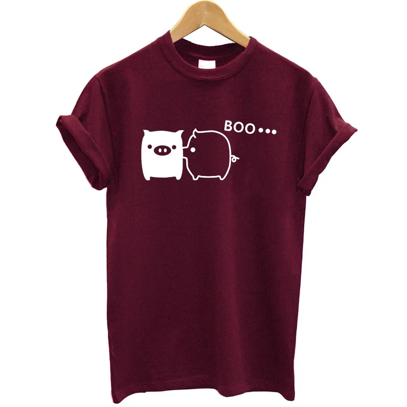 

Couple Pig Printed T Shirt Women Short Sleeve O-neck Funny Summer Tops Streetwear Female Tee Shirt Plus Size 2019 Clothes