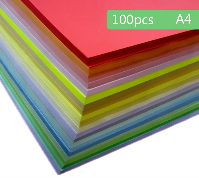 Многоцветный Marie A4 цветная копировальная бумага для печати, бумага для оригами 80 г, Детская бумага ручной работы 100 шт./лот