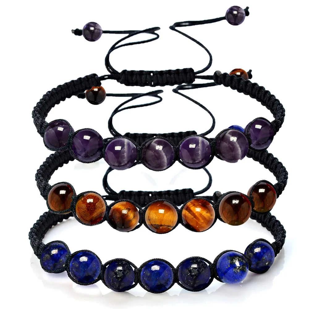 Red Jasper Bracelet – 10mm Beads, Adjustable Braided Macrame, Unisex Chakra & Reiki - View #8