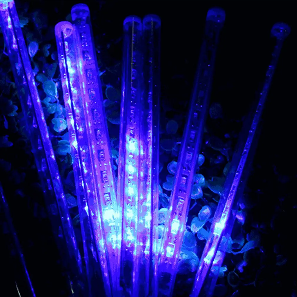 Гирлянды светодиодные Метеоритный дождь декоративные гирлянды фонари для внутреннего двора метеорная лампа занавеска декоративная цветная Синяя