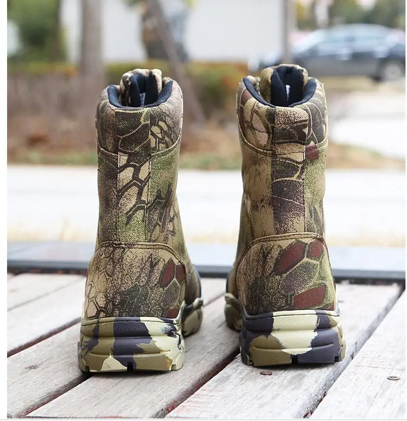 Spring Autumn non-slip wear-resistant Oxford hunting boots bionic camouflage Breathable outdoor fishing hiking camping Tactical Spring Autumn non-slip wear-resistant Oxford hunting boots bionic camouflage Breathable outdoor fishing hiking camping Tactical