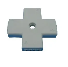

Free shipping 20pcs lot 4 pin RGB strip connector cross + shape female no soldering white color