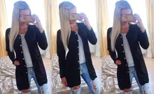 Autumn Winter Maternity Clothes Solid Color Big Pockets Single-Breasted Cardigan Coat Outerwear For Pregnant Women Simple Blouse