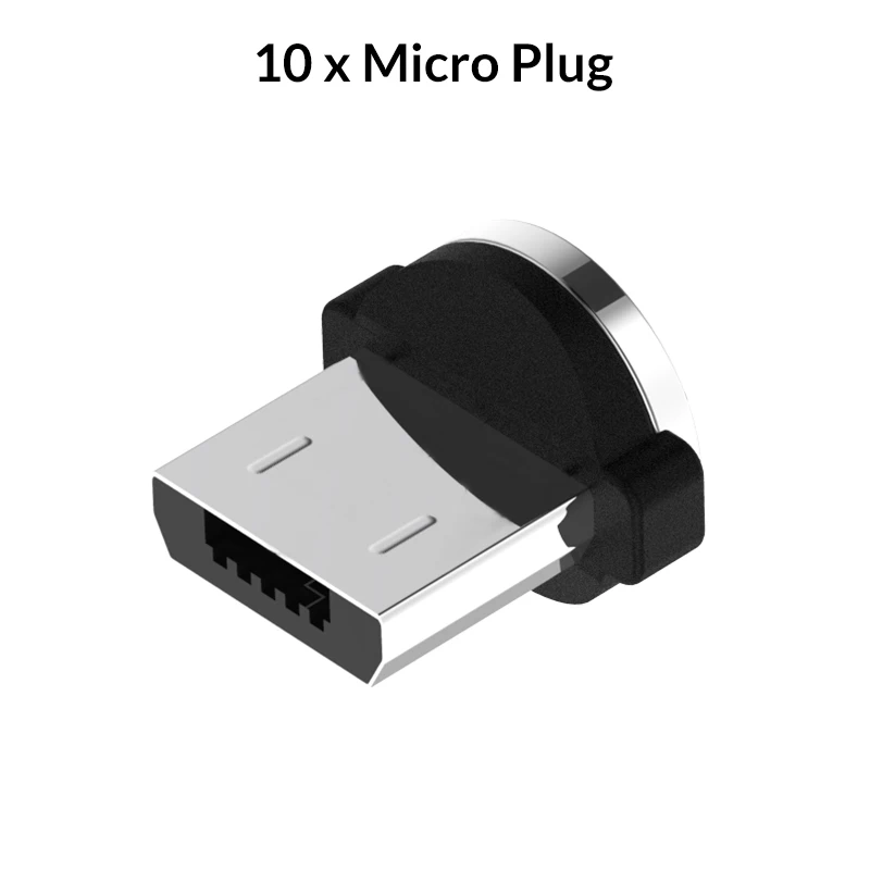 TOPK [10-Pack] светодиодный магнитный кабель Micro USB кабель для Xiaomi Redmi Note 5 Pro samsung Galaxy S7 edge Microusb зарядный кабель - Цвет: 10 x Micro Plug