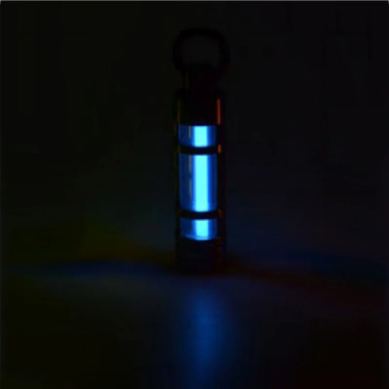 Liga de Titânio Lâmpada de Gás Poupança de Vida Luzes de Emergência para Sobrevivência de Segurança ao ar Automática Trítio Chaveiro Livre Luz 7 lâmpada de gás poupança de vida luzes