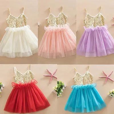 Малышей для маленьких девочек с принтами платье принцессы с пайетками Кружево фатиновое праздничное платье Необычные Strappy Платья для
