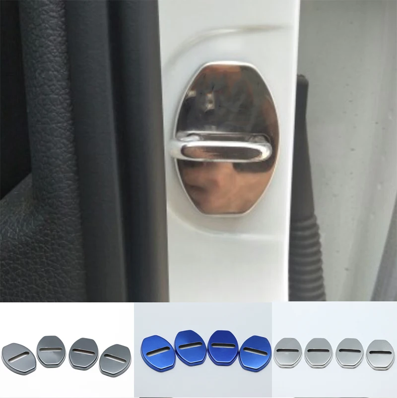 

For Audi RS 3 4 5 6 7 Q3 RS3 RS3 RS5 RS6 RS7 RSQ3 car-styling Stainless Steel Door Lock Buckle Protective Cover High quality